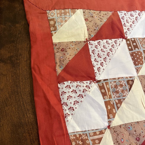 Handmade Patchwork Quilt 64” by 94” - Picture 9 of 9